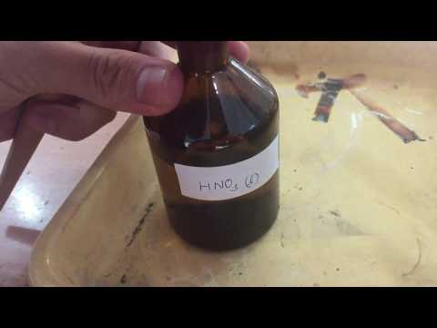 Video Magie tác dụng với HNO3 đặc - youtube