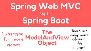 Spring Web MVC | 07 | ModelAndView class