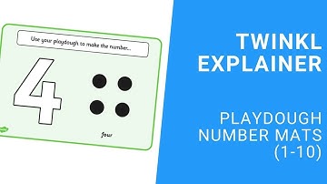 Playdough Number Mats (1-10)