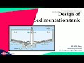 Design of sedimentation tank