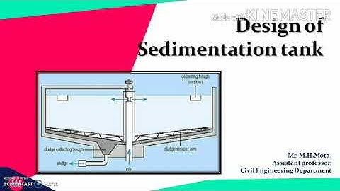 Design of sedimentation tank