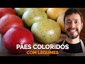 PÃES COLORIDOS COM LEGUMES: Receita fácil, divertida e nutritiva