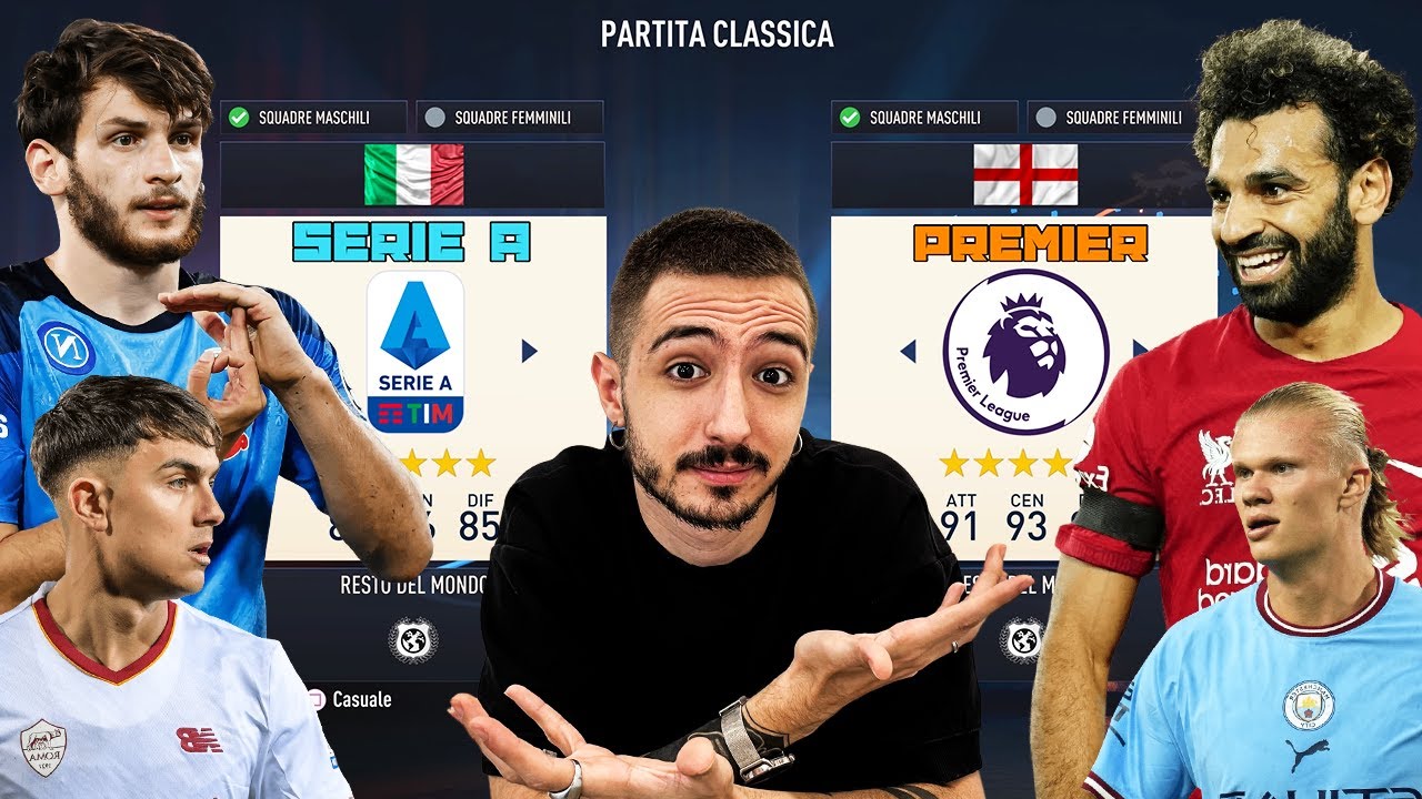 TEAM SERIE A vs TEAM PREMIER LEAGUE su FIFA 23