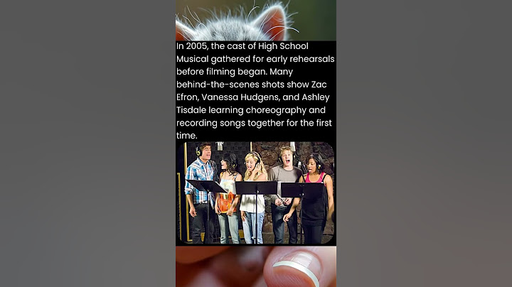 In 2005 the cast of High School Musical gathered for early rehearsals before filming began