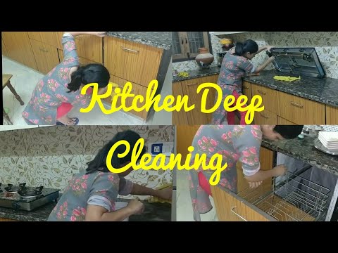 Kitchen Cleaning/How To Do Kitchen Deep Cleaning/Monthly Deep Cleaning