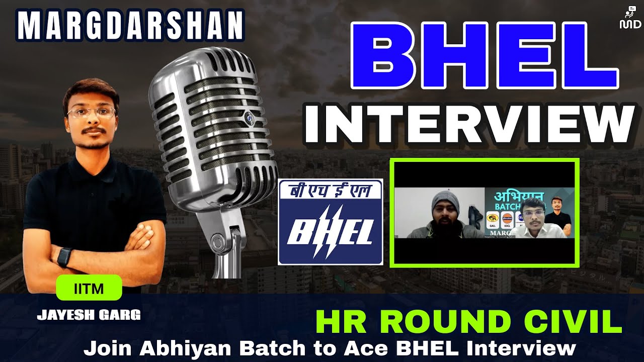 How Rishi is Acing the BHEL HR round with Abhiyan batch I Civil Mock Interview with MargDarshan