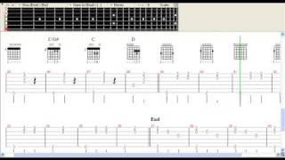 Video thumbnail of "A Waltz For A Night - Julie Delpy (Guitar Pro)"