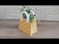 Unique diy vase making idea decorative plant pot making idea
