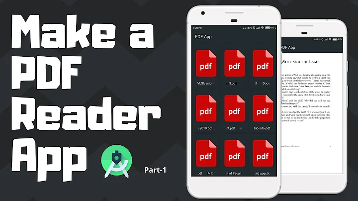 Make a PDF Reader App | Android Project | Part-1/2