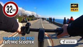 Segway Ninebot F2 Pro Electric Scooter - 10 Minutes Seaside Ride (Environment Sound Only) 4K