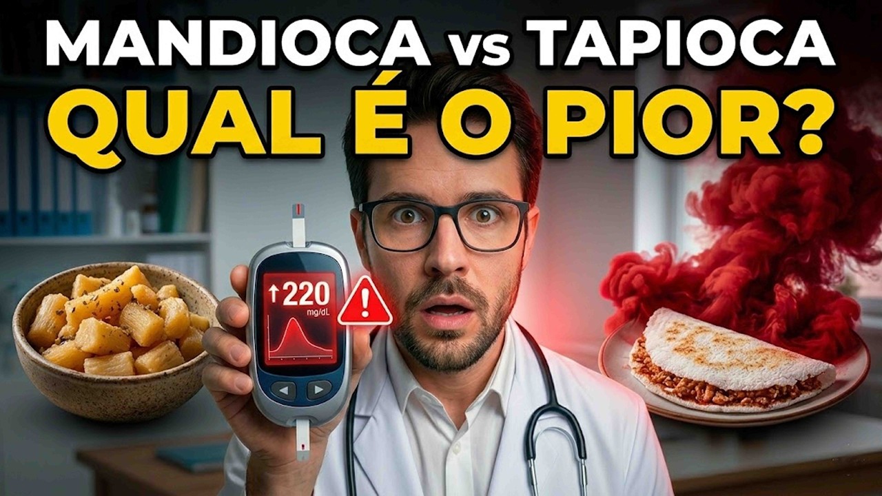 MANDIOCA vs TAPIOCA Qual É o PIOR para a Glicose?