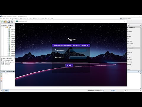 JAVA Tutorial | How to design Login Form using Netbeans IDE | Custom Login Form |Java JFrame