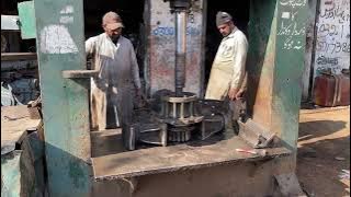 How to Repair and press Excavator Swing Device || Amazing work ||