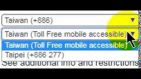 Taiwan International Call Forwarding