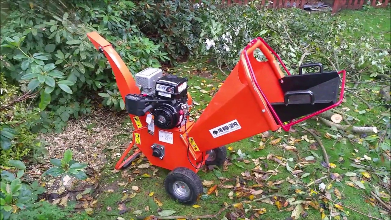 6 5hp Petrol Wood Chipper Timber Garden Shredder Mulcher Fasci Garden