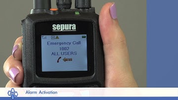 Sepura SBP8000 Portable Radio - Alarm Activations Training Video