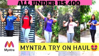 MYNTRA try on HAUL || ALL UNDER 400 || Online shopping haul || Sahithi