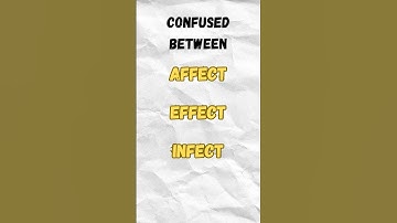 Affect vs Effect vs Infect 🤔 | Learn the Difference in 60 Seconds!