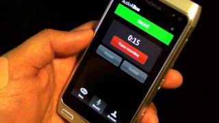 Audioboo demo on Nokia N8, record and share audio to Twitter, Facebook, Tumblr