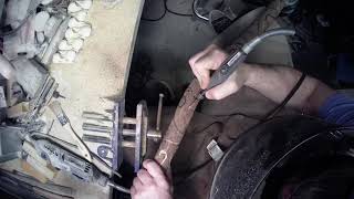 Time lapse carving wood staff