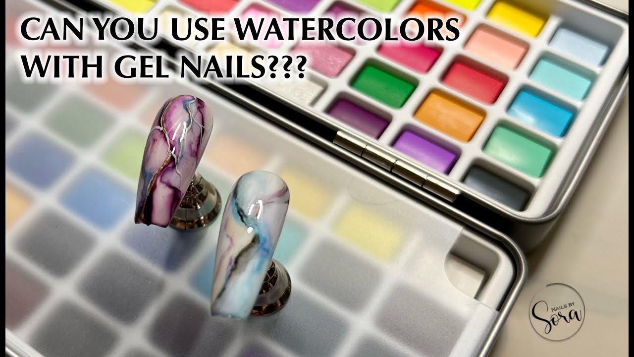 Can You Use Watercolors On Gel Nails YouTube Can You Use Watercolors On Gel Nails YouTube