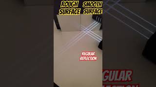 Regular & Irregular reflection #physicsfun #physicseducation #physics #shorts #viralvideo