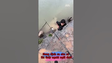 Đang định ra câu cá thì thấy người ngồi dưới