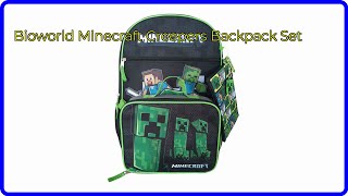 REVIEW (2026): Bioworld Minecraft Creepers Backpack Set. ESSENTIAL details. screenshot 4