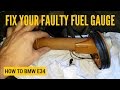 How to Fix a Faulty Fuel Gauge/Clean the Fuel Level Sensor - BMW E34 &amp; E32