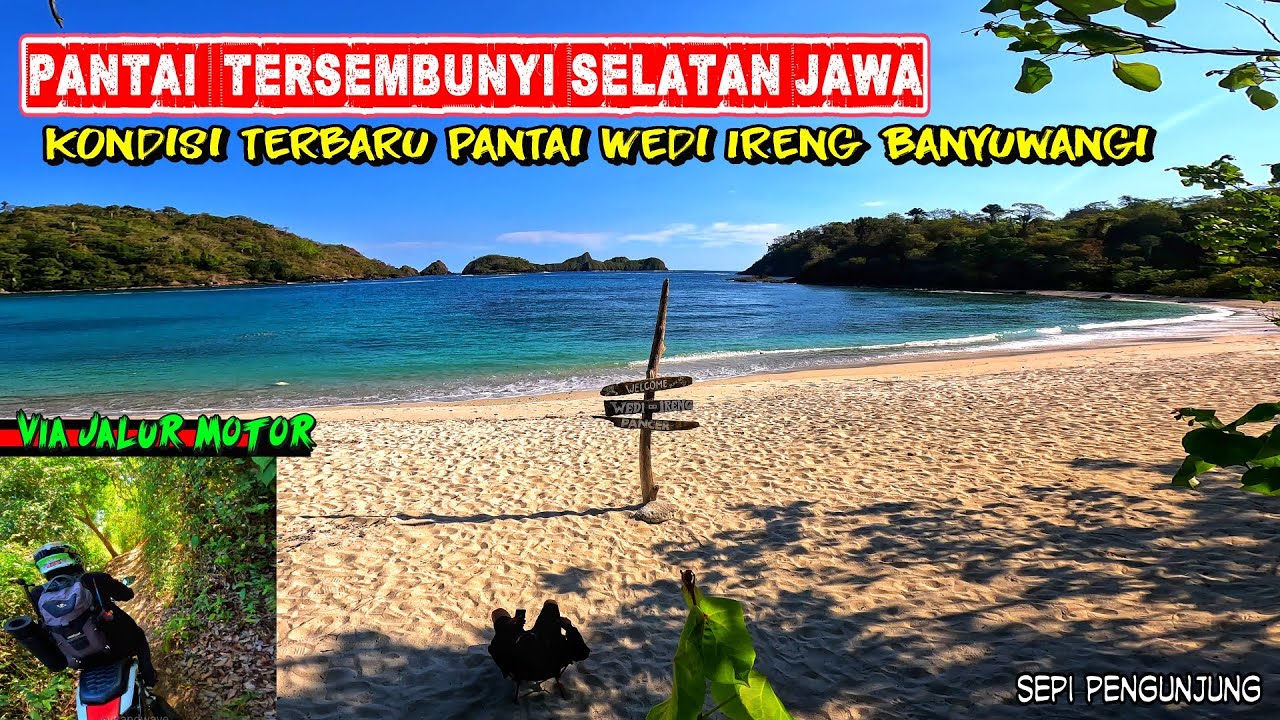 jalan baru menuju pantai Wedi ireng solo trip -  motor matic aman