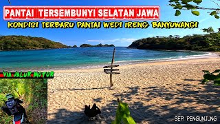 jalan baru menuju pantai Wedi ireng solo trip -  motor matic aman