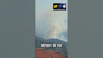 Départ De Feu Observé à Tahchat Visible Depuis Le Village Ath Frah 