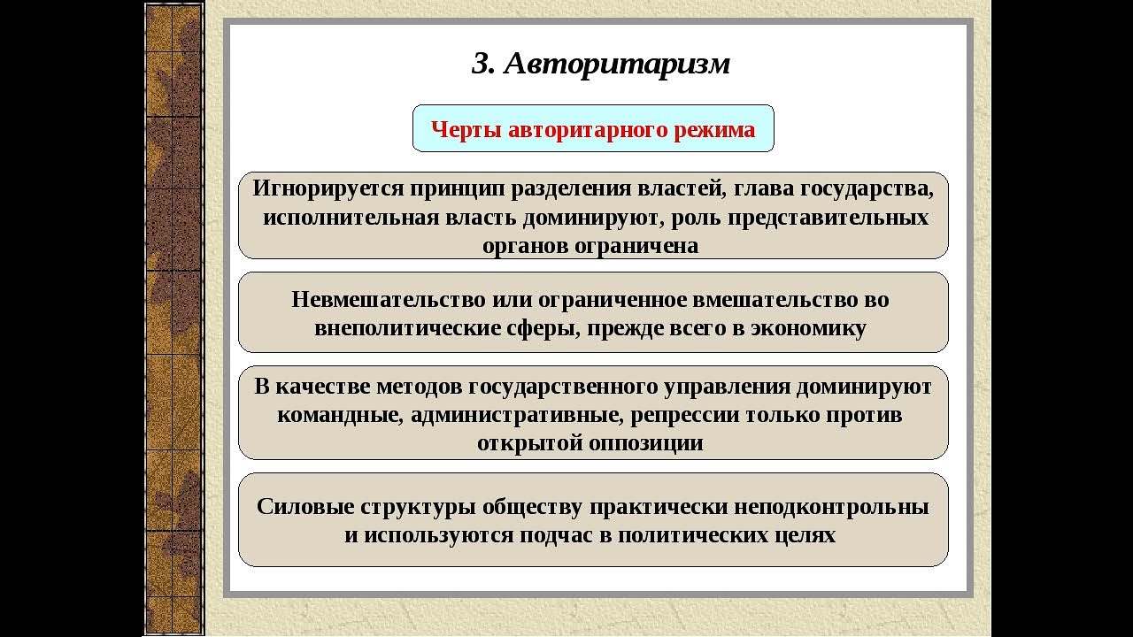 Политическая власть это какое государство. Черты авторитарного режима. Характерные черты авторитарного режима. Основные черты авторитарного режима. Основные черты авторитаризма.