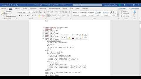 CC Ejemplo Programas FORTRAN