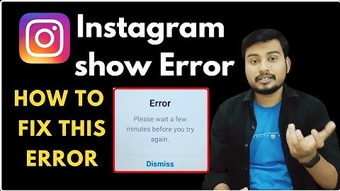Please Wait A Few Minutes Before You Try Again Instagram Error |Instagram Login Nahi Ho raha hai