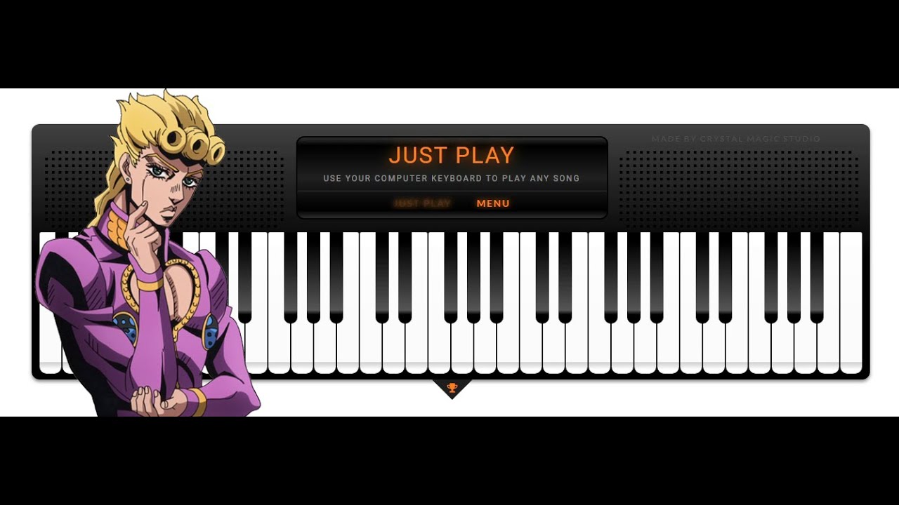 Giorno S Theme Virtual Piano Sheets Youtube