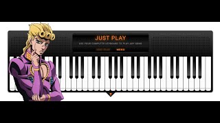 Giorno S Theme Jojo S Bizarre Virtual Piano Music Sheets Easy - piano keyboard roblox sheets giorno theme