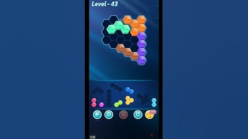 BLOCK HEXA PUZZLE LEVEL 43 ANSWERS MASTER LEVEL PACK