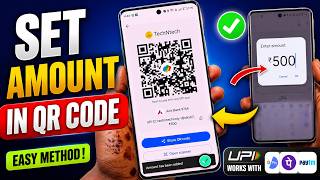 How to Set Amount in UPI QR Code (2026) | Fixed Payment QR Code