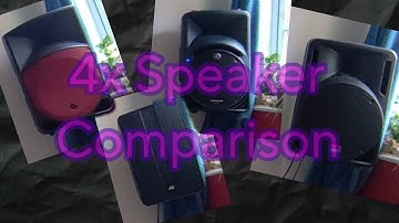 4x SPEAKER COMPARISON!!! - AD Flex 12a VS DB Technologies Basic 400 VS Mackie SRM450 V2 VS Thump 15