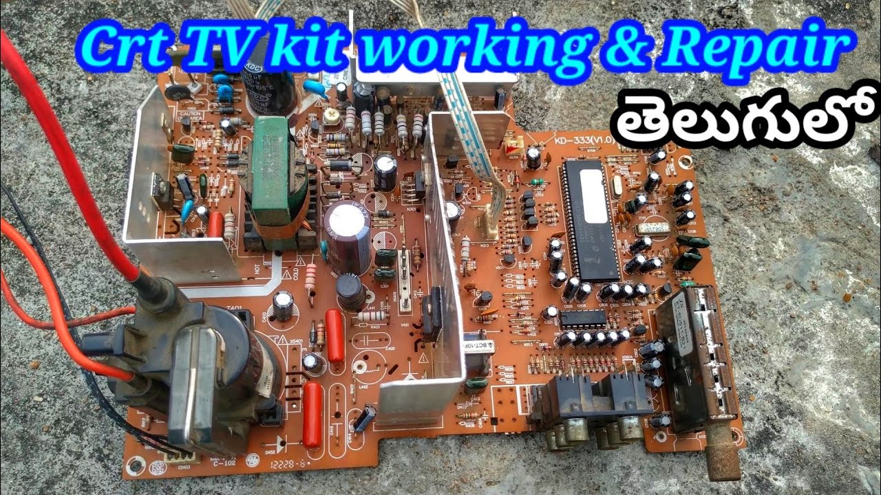 Crt TV kit working details | crt tv repair | how to repair crt TV | in