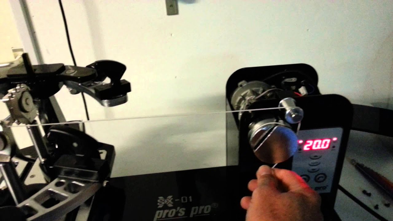 pro's pro sx01 electronic stringing machine