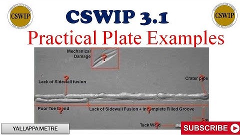 CSWIP 3.1 plate practical Examples