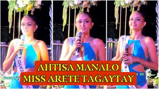 Ahtisa Manalo • Miss Arete Tagaytay Q and A