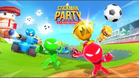 Stickman Party 1 2 3 4 Player Games | Block Breakers