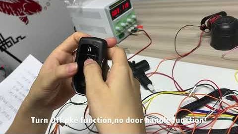 cardot pke car alarm door handle function demo part1