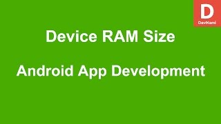 Android Get Total RAM Size of Device