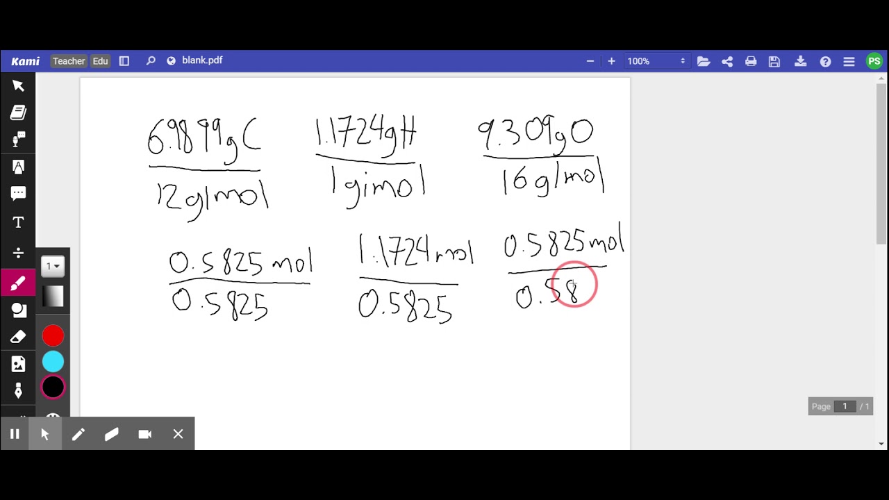 iGCSE/IB Stoichiometry: Calculating empirical and molecular formula