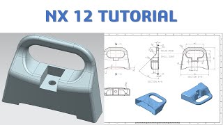 NX 12 Tutorial #44 | 3D Model Basic Beginners | CADCAM TUTORIAL
