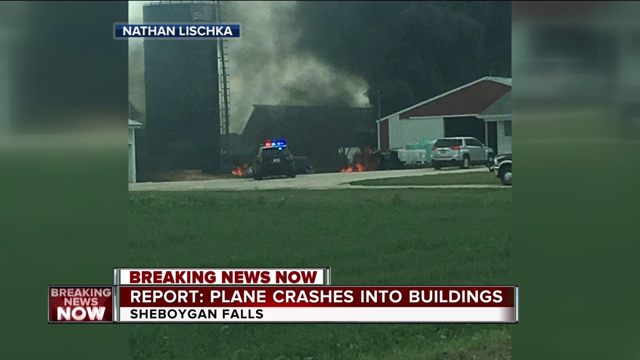 Sheboygan Falls Fire: Plane crash at Sheboygan County Airport - YouTube